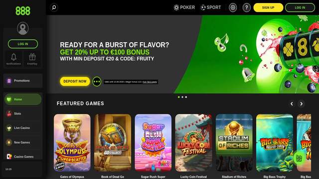 888 Casino casino screenshot