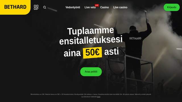 Bethard casino screenshot